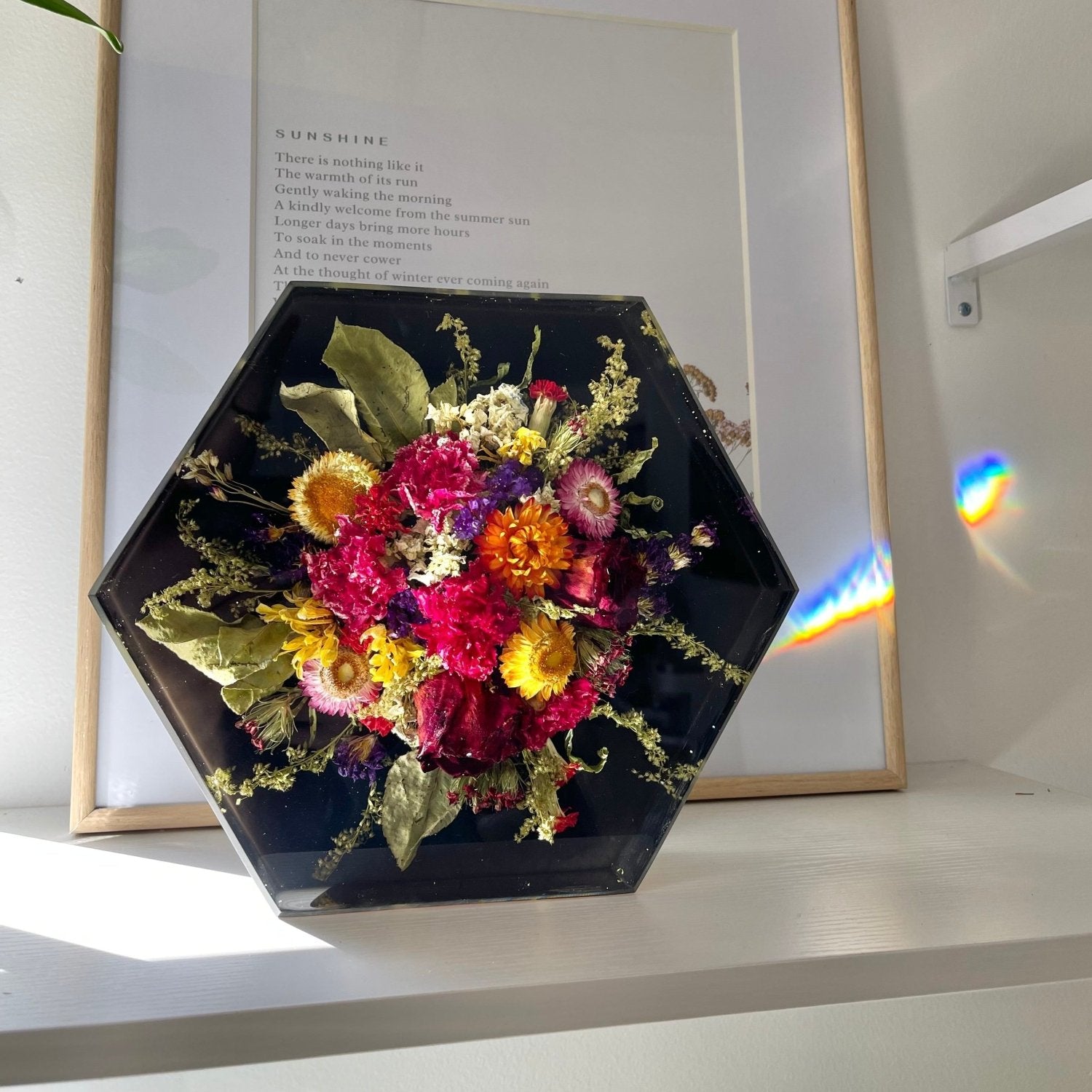 Large Floral Hexagon - blossomandrhyme