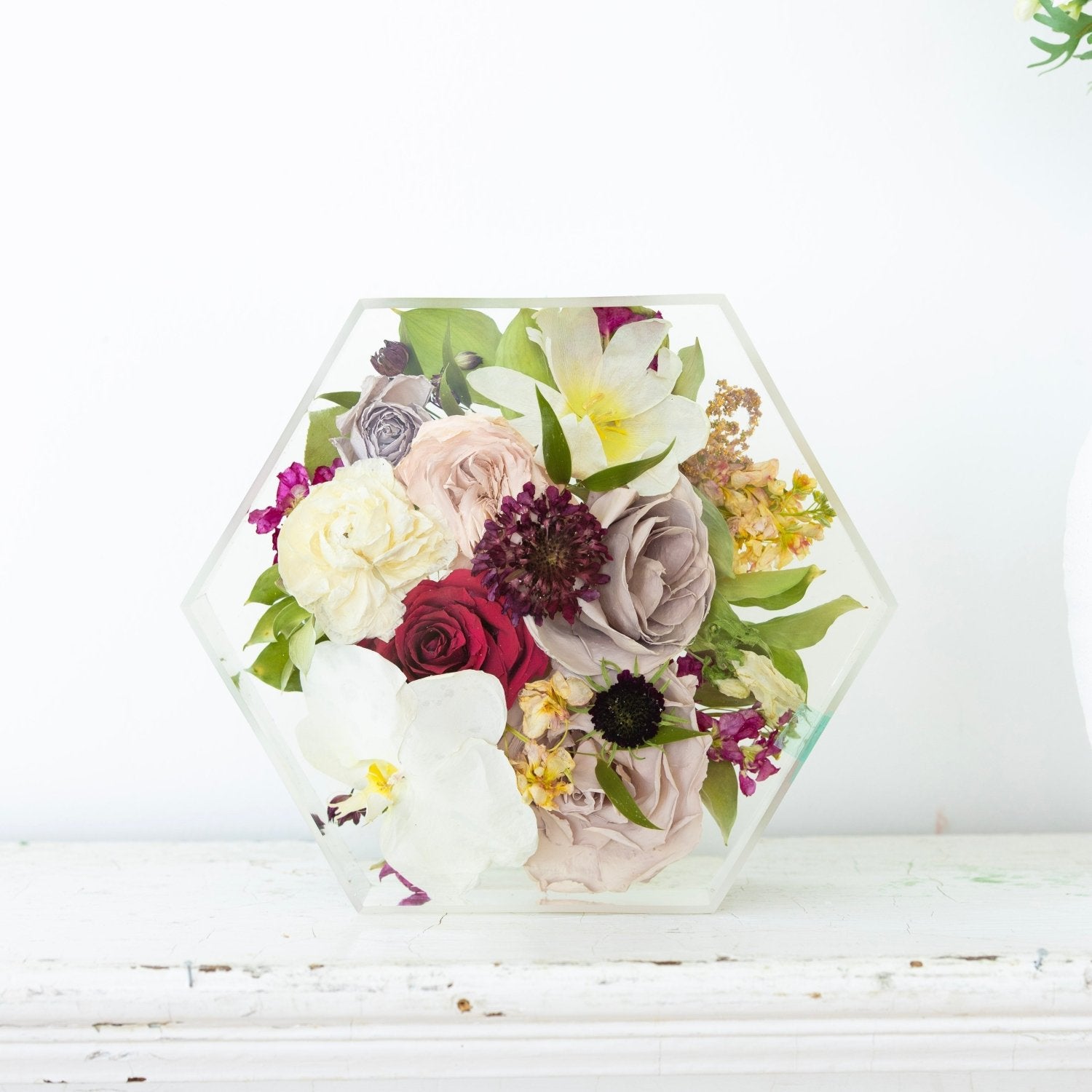 Large Floral Hexagon - blossomandrhyme