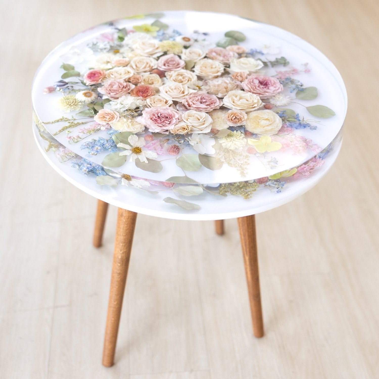 Large Floral Side Table (29% Sale Today Only Applied at Checkout) - blossomandrhyme