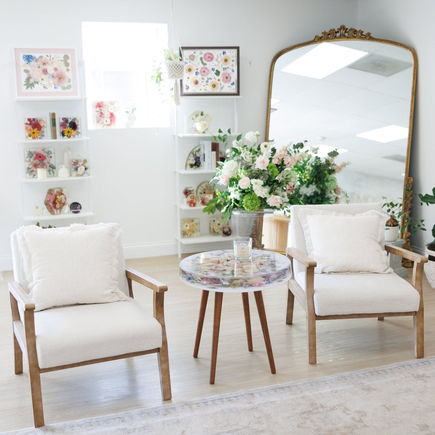 Large Floral Side Table (29% Sale Today Only Applied at Checkout) - blossomandrhyme