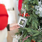 Pressed Flower Silver Leaf Ornament - blossomandrhyme