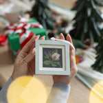 Pressed Flower Silver Leaf Ornament - blossomandrhyme