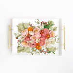 Resin Floral Tray - blossomandrhyme