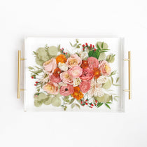 Resin Floral Tray - blossomandrhyme