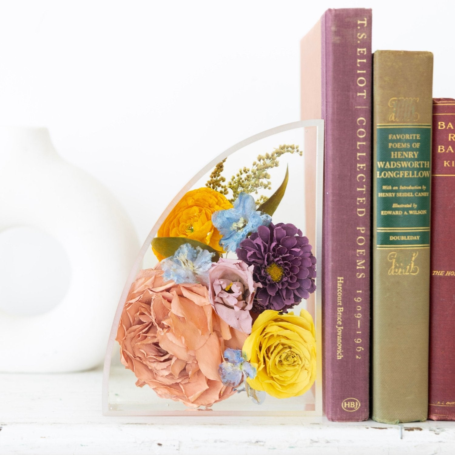 Small Resin Bookends - blossomandrhyme