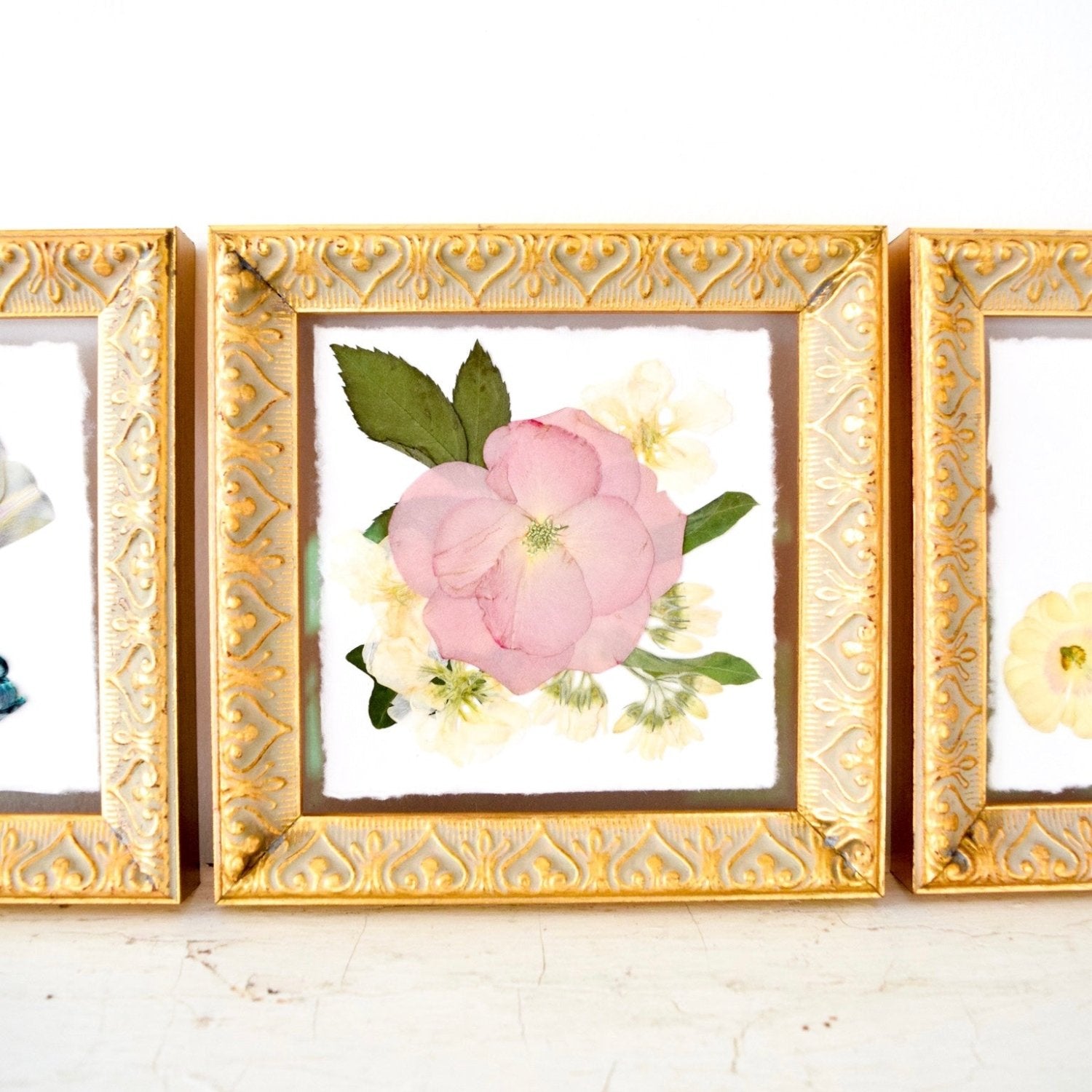 Trio Collage of Floral Frames - blossomandrhyme